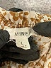 Mine 100% Polyester Tan 3/4 Sleeve Blouse Size L - photo 7