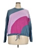 Unbranded Color Block Purple Pullover Sweater Size 24 (petite) - photo 1