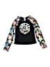 Justice 100% Recycled Polyester Black Rash Guard Size 10 - photo 1
