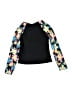 Justice 100% Recycled Polyester Black Rash Guard Size 10 - photo 2