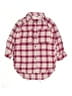 Zara Plaid Pink 3/4 Sleeve Button-Down Shirt Size 9 - photo 1