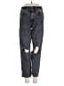 AE77 Hearts Gray Jeans Size 2 - photo 1