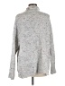 For The Republic Tweed Gray Turtleneck Sweater Size M - photo 2