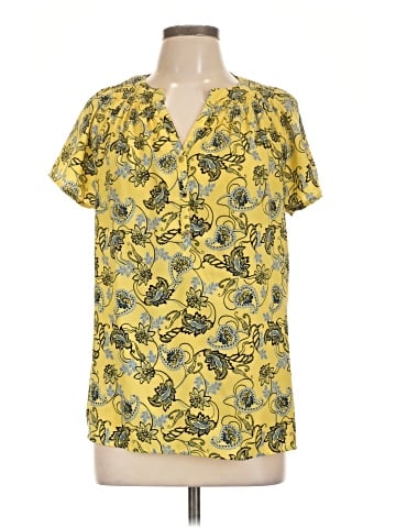 Dana Buchman Short Sleeve Henley (view 1)