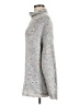 For The Republic Tweed Gray Turtleneck Sweater Size M - photo 5