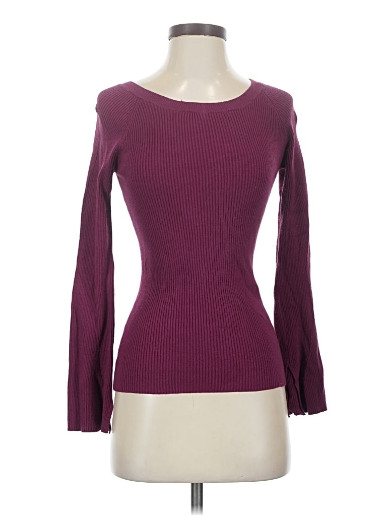 Pre-owned Cotton On Long Sleeve T-shirt In Burgundy