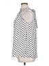 Elizabeth Polka Dots White Sleeveless Blouse Size XL (estimated) - photo 5