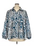 Unbranded Paisley Blue 3/4 Sleeve Blouse Size XXL - photo 1