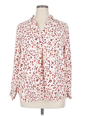 Ann Taylor Factory Long Sleeve Blouse (view 1)