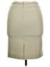 Carlisle 100% Viscose Solid Ivory Silver Casual Skirt Size 8 - photo 2