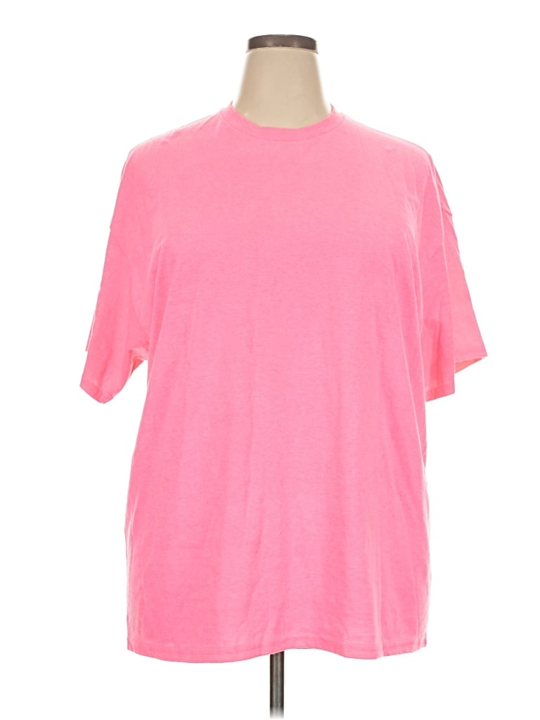 Pre-owned Unbranded Short Sleeve T-shirt In Pink
