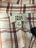True Craft 100% Cotton Plaid Tan Long Sleeve Button-Down Shirt Size 0X - photo 7