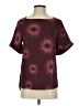 Universal Standard 100% Polyester Burgundy Short Sleeve Blouse Size 00 - 0 - photo 1
