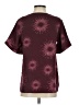 Universal Standard 100% Polyester Burgundy Short Sleeve Blouse Size 00 - 0 - photo 2