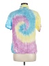 Forever 21 100% Rayon Tie-dye Purple Short Sleeve Button-Down Shirt Size M - photo 2