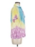 Forever 21 100% Rayon Tie-dye Purple Short Sleeve Button-Down Shirt Size M - photo 4