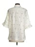 Sleeper 100% Linen Ivory 3/4 Sleeve Button-Down Shirt Size S - photo 2