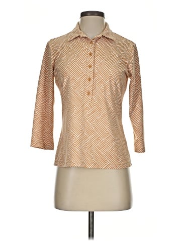 J. McLaughlin 3/4 Sleeve Button-Down Shirt (view 1)