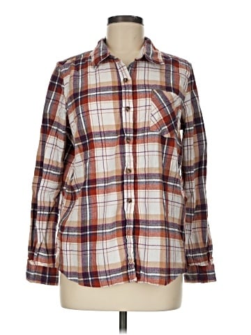 Natural Reflections Long Sleeve Button-Down Shirt (view 1)