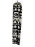 India Boutique 100% Polyester Print Black Casual Pants Size S (estimated) - photo 5