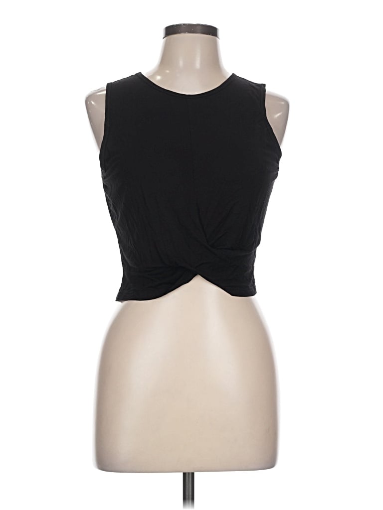 Pre-owned Unbranded Sleeveless T-shirt In Black