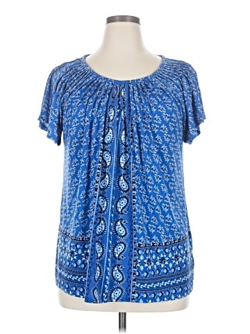 Style&Co Short Sleeve Blouse (view 1)