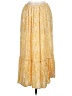 Unbranded 100% Rayon Paisley Yellow Casual Skirt One size - photo 1