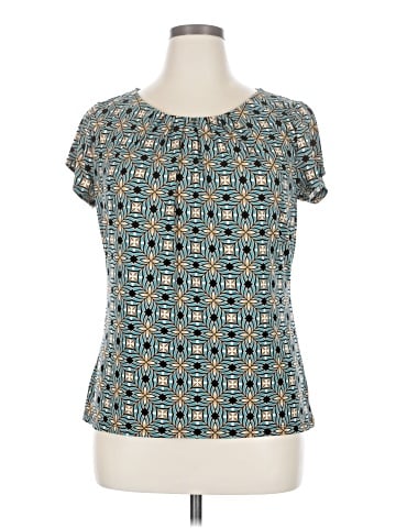 Worthington Short Sleeve Blouse (view 1)