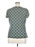 Worthington Teal Short Sleeve Blouse Size XL Petite - photo 2