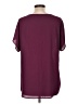 maette 100% Polyester Burgundy Short Sleeve Blouse Size L - photo 2
