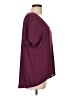 maette 100% Polyester Burgundy Short Sleeve Blouse Size L - photo 4