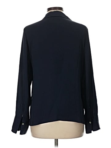 Vince. Long Sleeve Silk Top (view 2)