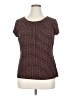 Worthington Brown Short Sleeve Top Size XL (petite) - photo 1
