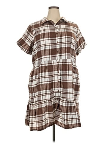 Madison + Hudson Short Sleeve Blouse (view 1)
