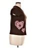 Target 100% Cotton Hearts Brown Short Sleeve T-Shirt Size XL - photo 4