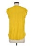 Ann Taylor LOFT 100% Rayon Yellow Sleeveless Blouse Size M - photo 2
