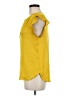 Ann Taylor LOFT 100% Rayon Yellow Sleeveless Blouse Size M - photo 5