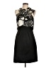 Max and Cleo Graphic Black Cocktail Dress Size 12 - photo 1