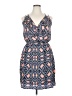 Collective Concepts 100% Polyester Print Blue Casual Dress Size XL - photo 1