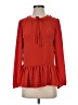Ann Taylor LOFT 100% Rayon Red Long Sleeve Blouse Size S - photo 1