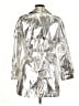 MICHAEL Michael Kors Metallic Silver Raincoat Size XL - photo 2