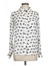 Freebird Animal Print Ivory Long Sleeve Blouse Size L - photo 1