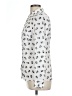 Freebird Animal Print Ivory Long Sleeve Blouse Size L - photo 5