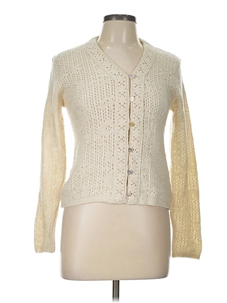Pre-owned Zara Cardigan Sweater In Ivory