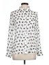 Freebird Animal Print Ivory Long Sleeve Blouse Size L - photo 1