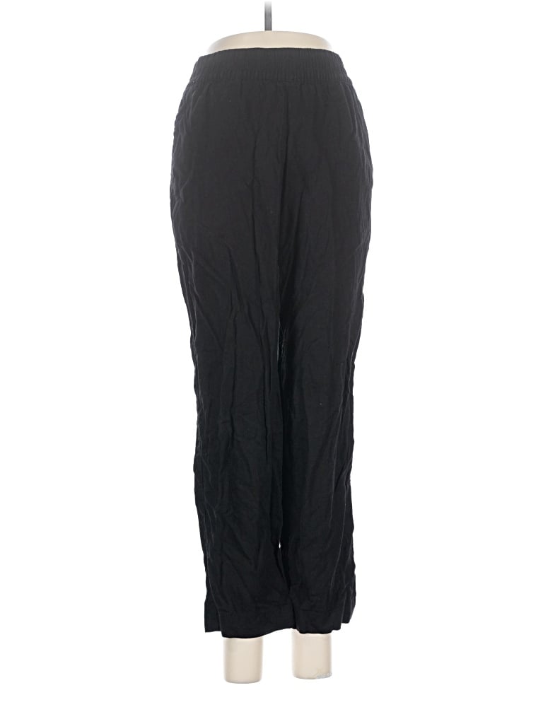 Pre-owned Old Navy Linen Pants In Black