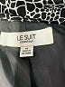 Le Suit 100% Polyester Print Silver Blazer Size 14 - photo 6