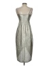 Ever New Metallic Silver Cocktail Dress Size 4 - photo 2