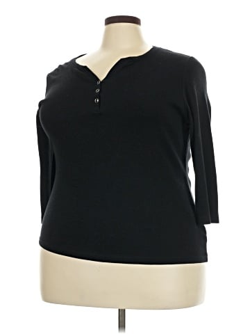 Karen Scott 3/4 Sleeve Top (view 1)