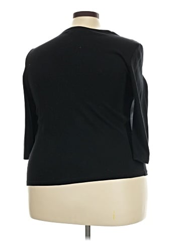 Karen Scott 3/4 Sleeve Top (view 2)